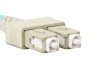 Lanberg Patchcord światłowodowy Mm Sc/Upc-Sc/Upc Duplex 3.0mm 1m fioletowy