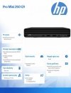 HP Inc. Komputer Pro Mini 260 DM G9 i3-1215U 256GB/8GB/W11P      6B2H6EA