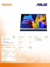 Asus Monitor 16 cali MQ16AH FHD OLED DCI-P3:100% 1MS 400CD/M2 mHDMI USB-C USB-C/DP