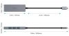 AUKEY CB-C62 aluminiowy Hub USB-C | Ultra Slim | 4w1 | 4xUSB 3.1