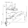 LogiLink Stelaż do monitora i klawiatury,13-27 cali max: 9 kg