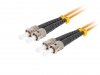 Lanberg Patchcord światłowodowy MM ST/UPC-ST/UPC DUPLEX 3.0MM OM2 50/125 LSZH 10m pomarańczowy
