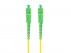 Lanberg Patchcord światłowodowy SM SC/APC-SC/APC SIMPLEX 3.0MM LSZH G657A1 1m żółty