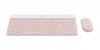 Logitech Zestaw MK470 Bezprzewodowa klawiatura i mysz Różowy US 920-011322