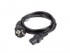Lanberg Kabel zasilający CEE 7/7 -> IEC 320 C13 1.8m VDE prosty, czarny