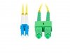 Lanberg Patchcord światłowodowy sm lc/upc-sc/apc duplex 3.0mm lszh g657a1 2m żółty