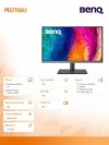 Benq Monitor 27 cali PD2706U LED 4K 5ms/QHD/IPS/HDMI/DP/USB