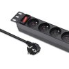 Qoltec Listwa zasilająca PDU do RACK 10 | 1U | 16A | 4xFrench | 1.8m