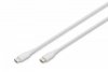 Digitus Kabel połączeniowy silikonowy USB-C - USB-C, USB 2.0 60W, 1m Biały