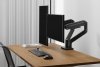 Digitus Uchwyt biurkowy podwójny z zaciskiem i sprężyną mechaniczną 2x LCD max. 45 2x 20kg, VESA: 75x75, 100x100