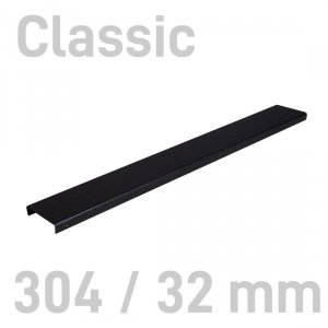  Grzbiety kanałowe MetalBind- O.CHANNEL Classic Czarny - 304/32 mm - 10 sztuk
