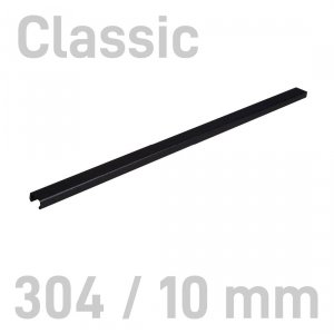 Grzbiety kanałowe MetalBind- O.CHANNEL Classic Czarny - 304/10 mm - 10 sztuk