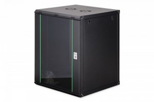 Digitus Szafa sieciowa wisząca Dynamic 19 16U rack 785x600x600mm, drzwi szyba, czarny, niezłożona, 60kg