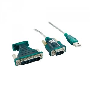 4world Adapter USB2.0 do RS232 DB9M DB25M