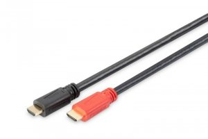 Digitus Kabel połączeniowy HDMI HighSpeed ze wzmacniaczem 1080p 60Hz FHD Typ HDMI A/HDMI A M/M 40m Czarny
