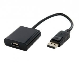 4world Adapter DisplayPort [M] > HDMI [F], kabel, czarny