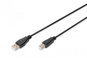 Digitus Kabel połączeniowy USB 2.0 HighSpeed Typ USB A/USB B M/M 3m Czarny
