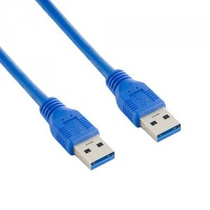 4world Kabel USB 3.0 AM-AM 5,0m niebieski