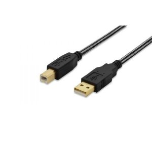 EDNET Kabel połączeniowy USB 2.0 HighSpeed Typ USB A/USB B M/M nylon 1,8m