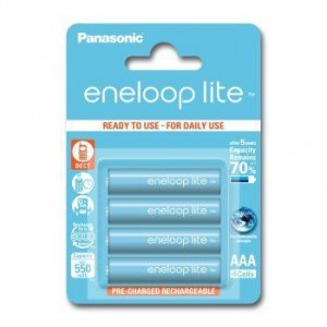 Panasonic Baterie Eneloop lite AAA 550mAh 3000 cykli, 4 sztuki
