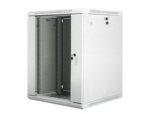 Lanberg Szafa instalacyjna wisząca 19 cali 15U 600X600mm szara (drzwi szklane)