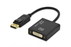 EDNET Kabel adapter DisplayPort 4K 30Hz UHD Typ DP/DVI-I (24+5) M/Ż nylon 0,2m