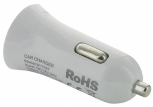 Holdit Smartline ładowarka samochodowa 2,4A USB biała