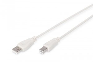 Digitus Kabel połączeniowy USB 2.0 HighSpeed Typ USB A/USB B M/M 5m Szary