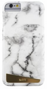 Holdit Selected etui Langasand magnetic marble biały iPhone 7 8