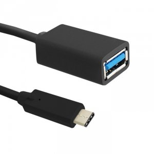 Qoltec Kabel USB 3.1 typ C męski | USB 3.0 A żeński | 0.25m