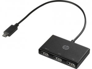 HP Inc. USB-C to 3 USB-A Hub Z6A00AA