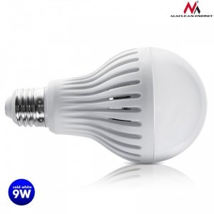 Maclean Żarówka LED E27 9W 230V Energy MCE177 CW zimy biały mikrofalowy czujnik ruchu i zmierzchu