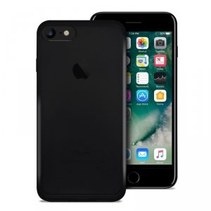 PURO Etui iPhone 7/8 0.3 Nude (czarny przezroczysty)