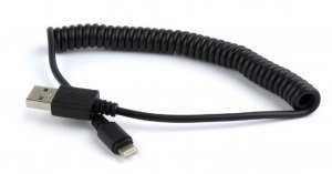 Gembird Kabel micro USB 2.0  AM Spirala 1.5m
