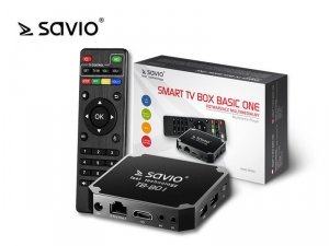 Elmak Odtwarzacz multimedialny SAVIO TB-B01 Smart TV Box Basic