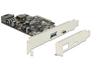 Delock Karta PCI Express -> USB 3.1 1-port + USB-C + power delivery 93W