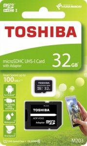 Toshiba microSD 32GB M203 UHS-I U1 adapter