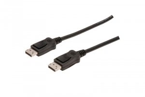 Digitus Kabel połączeniowy DisplayPort 1.2 4K UHD z zatrzaskami Typ DP/DP 1.8m
