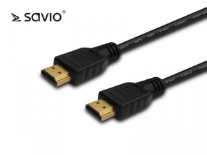 Elmak SAVIO CL-121 Kabel HDMI v1.4, High Speed, Ethernet, 3D, pozłacane wtyki, 4Kx2K, 1,8m