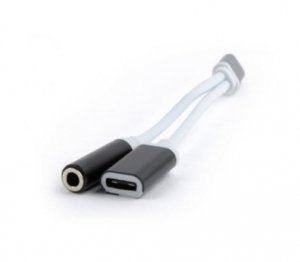 Gembird Kabel audio mini Jack żeński/3.5mm/USB/CM/biały