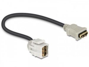 Delock Moduł keystone gniazdo HDMI F - HDMI F 250 na kablu 22cm do puszki montażowej