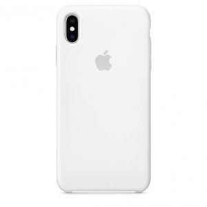 Apple Etui silikonowe iPhone XS Max - białe