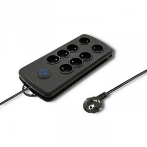 Qoltec Listwa antyprzepięciowa Quick Switch, 8 gniazd, 2,5m