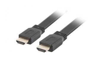 Lanberg Kabel HDMI-HDMI M/M v2.0 0.5m czarny płaski