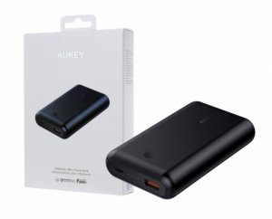 AUKEY PB-XD10 Black ultraszybki Power Bank | 10050 mAh | 2xUSB | 5.4A | Quick Charge 3.0 | Power Delivery | kabel USB-C