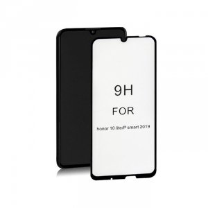 Qoltec Hartowane szkło ochronne do Huawei P Smart 2019 | 6D | czarne | pełne