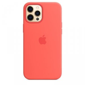 Apple Silikonowe etui z MagSafe do iPhonea 12 Pro Max Różowe
