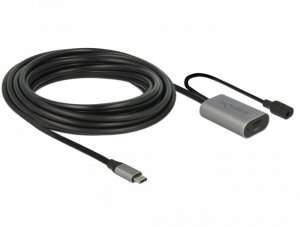 Delock Przedłużacz USB-C M/F 3.1 5M Czarny