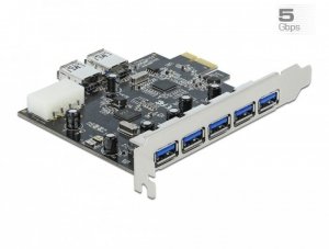 Delock Karta PCI express USB 3.0 5PORT+2X