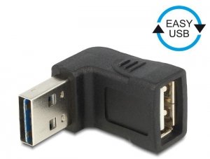 Delock Adapter USB-A M 2.0 - USB-A kątowy